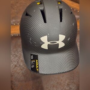 Under Armour Matte Black Carbon-Texture Helmet